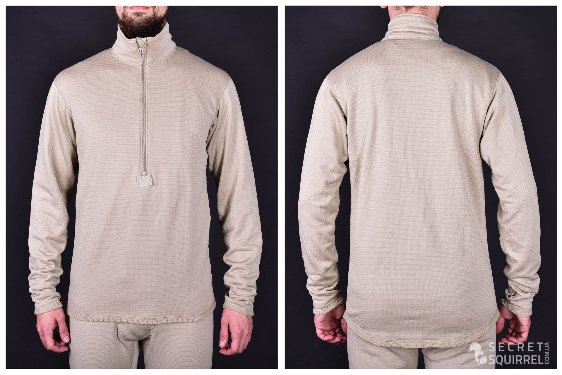 Genuine Issue Men's ECWCS Gen III Level 1 Lightweight Top – Silk Weight, Sand, US GI