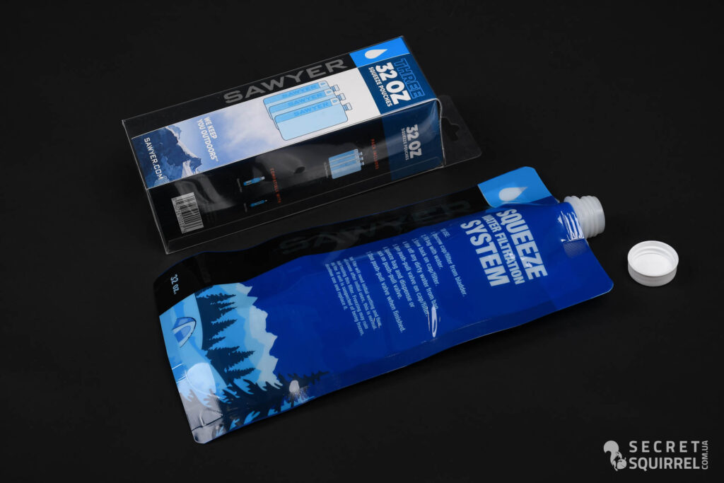 Sawyer 32oz Squeeze Pouch: пакування, вигляд спереду - secretsquirrel.com.ua